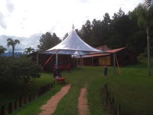 TENDA CHAPÉU DE BRUXA 10X10 TRANSPARENTE